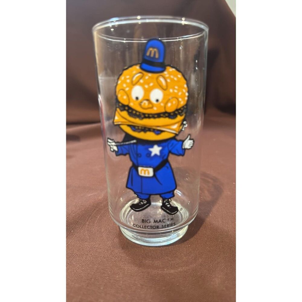 Vintage 1977  Officer Big Mac McDonald's Glass Collector